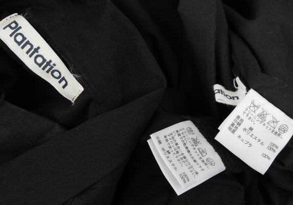 Plantation Garment Dyed Cotton Padded Jacket Black Size M