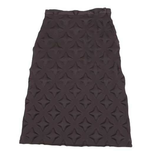 ISSEY MIYAKE 3D Star Design Polyester Skirt Brown Size 2