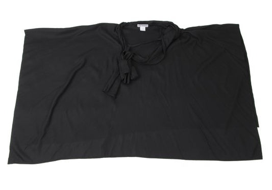 ISSEY MIYAKE 20SS Cotton Stole Neck Poncho Black Size 2