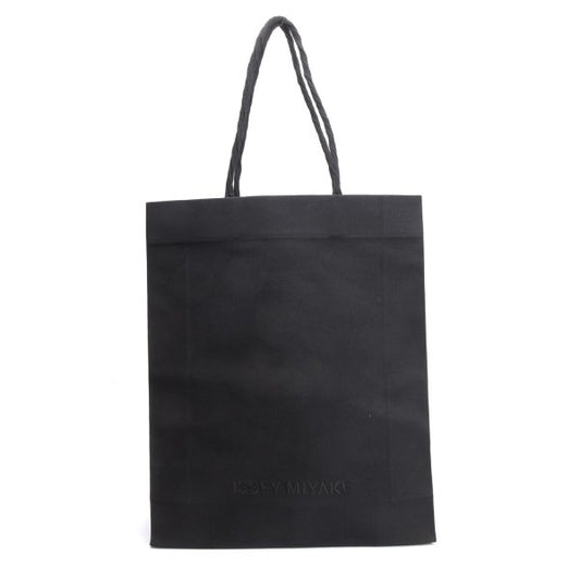 ISSEY MIYAKE Logo Embroidered Bag Black