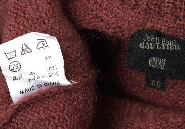 Jean Paul GAULTIER HOMME Brick Turtleneck Sweater Size 48