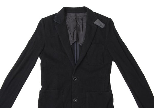 sacai Cotton Waffle Tailored Blazer Black Size 1