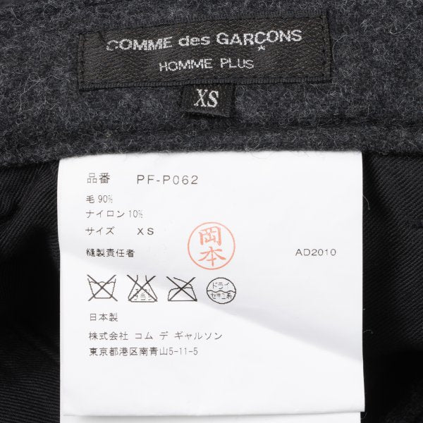 COMME des GARCONS HOMME PLUS Wool Nylon Pants Gray Size XS
