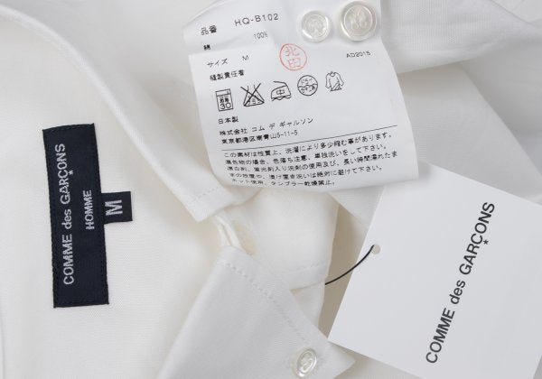 COMME des GARCONS HOMME Cotton Shirt White Size M