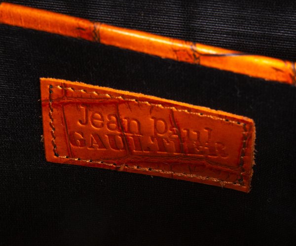 Jean Paul GAULTIER Kisslock Handbag Orange