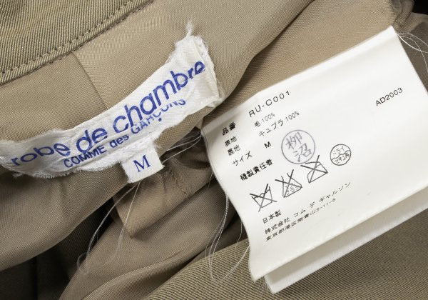 COMME des GARCONS Wool Trench Coat Beige Size M