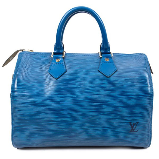 Louis Vuitton Epi Speedy 30 Bag Blue