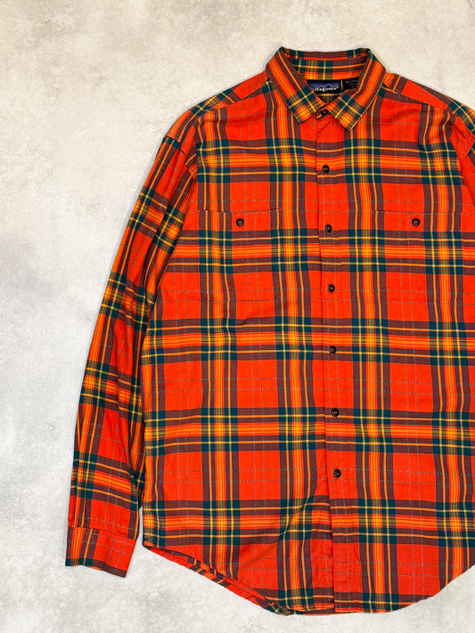 Patagonia 90s Cotton Check Long Sleeve Portugal Made Size M