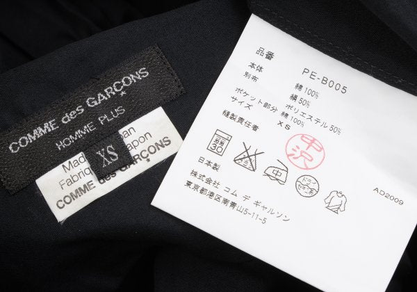 COMME des GARCONS HOMME PLUS 10SS Bow Shirt Black Size XS