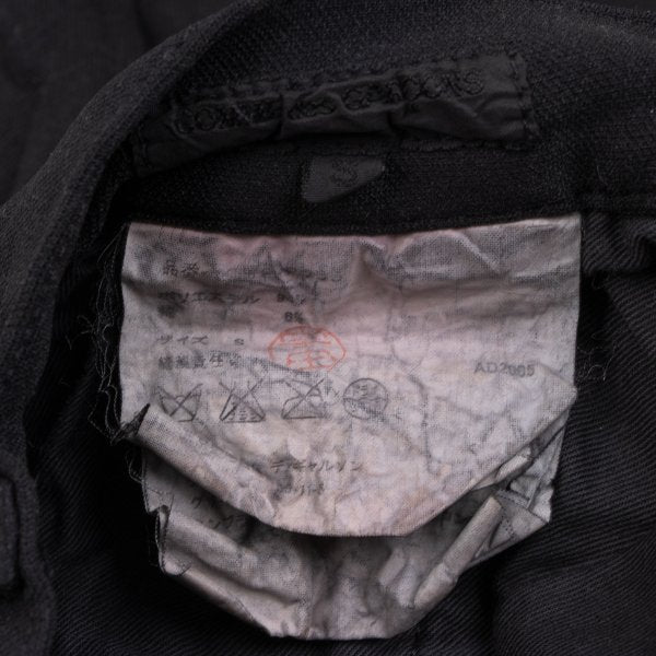 COMME des GARCONS HOMME Dyed Poly Stretch Pants Black Size S