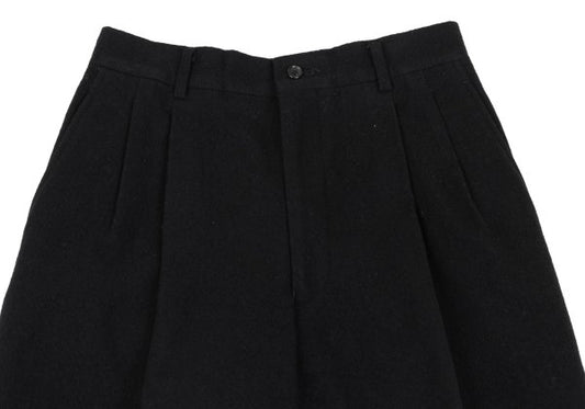 COMME des GARCONS HOMME Wool 2-Tuck Pants Black Size S