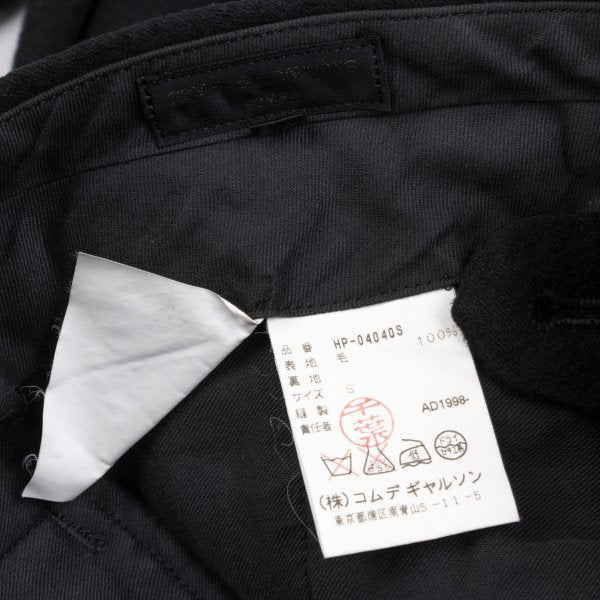 COMME des GARCONS HOMME Wool 2-Tuck Pants Black Size S