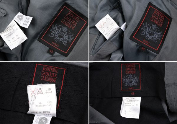 Jean Paul GAULTIER CLASSIQUE Wool Poly Jacket Gray Size 48