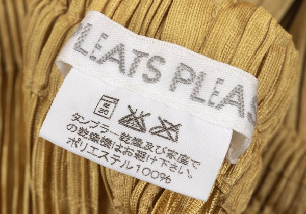 PLEATS PLEASE Pleated Straight Pants Mustard Size 2