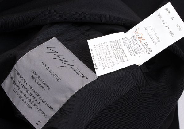 Yohji Yamamoto POUR HOMME 03SS Wool Jacket Black Size 2