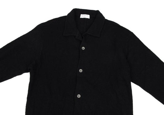 Yohji Yamamoto POUR HOMME Wool Garment Knit Black Size 2