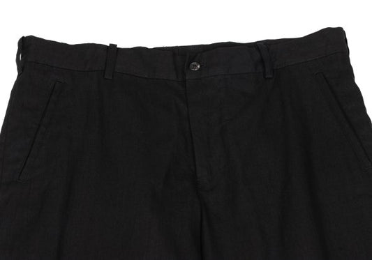 Yohji Yamamoto POUR HOMME Linen Cotton Pants Black Size 3