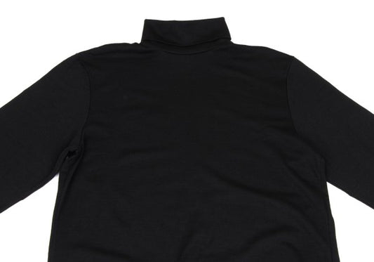 Ground Y Hem Zip Wool Turtleneck Shirt Black Size 3