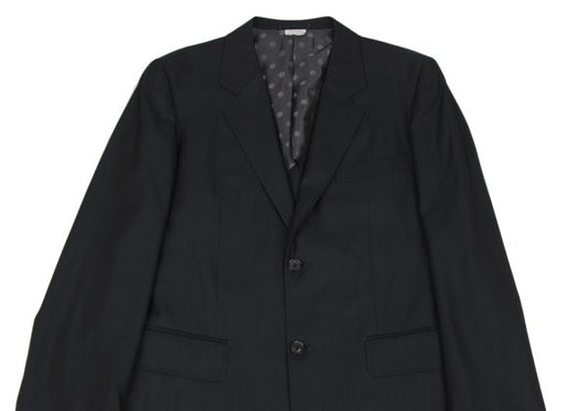 COMME des GARCONS HOMME DEUX Wool Silk Jacket Black Size L