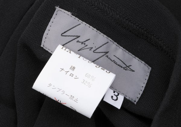 Yohji Yamamoto POUR HOMME Cotton Blend T-Shirt Black Size 3