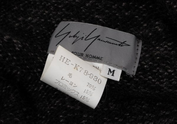 Yohji Yamamoto POUR HOMME Blended Wool 2B Jacket Gray Size M