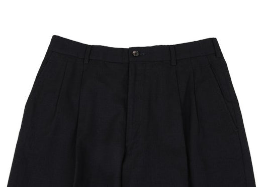 COMME des GARCONS HOMME Nep Grid Weave Pants Black Size S