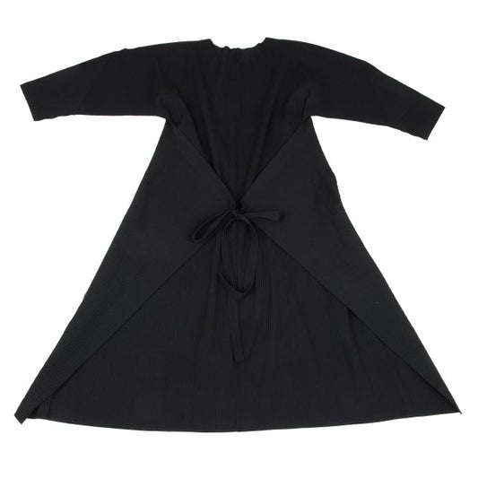 ISSEY MIYAKE me A.POC INSIDE Pleated Dress Black Size F
