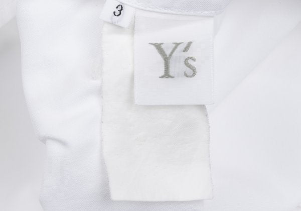 Y's Button Down Long Sleeve Shirt White Size 3