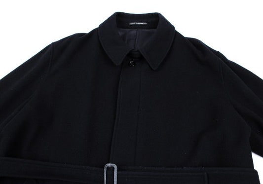 Y's for men Melton Wool Belted Half Coat Navy Size 3