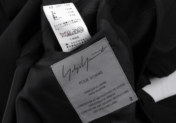 Yohji Yamamoto POUR HOMME Gabardine Collar Jacket Size 2