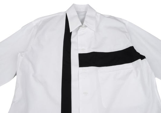 Yohji Yamamoto POUR HOMME Cotton Line Shirt White Size 3