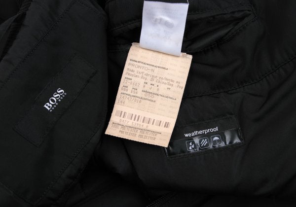 HUGO BOSS Black Poly Stand Collar Down Coat Size L