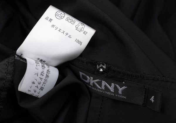 DKNY Poly Irregular Silhouette Hooded Jacket Black Size 4