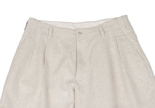 S'YTE 25SS Circle Patch Linen Cotton Pants Ivory Size 2