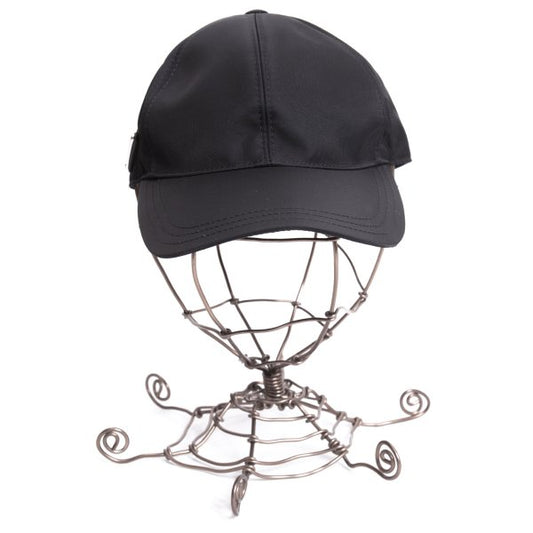 PRADA Re-Nylon Baseball Cap Black Size M