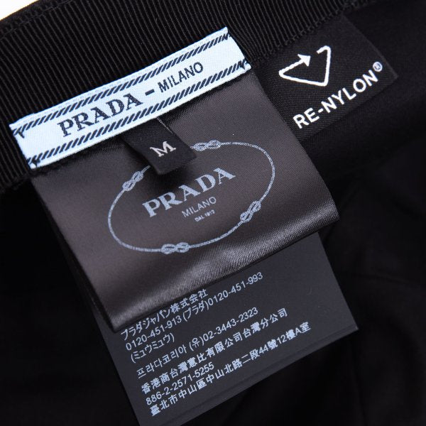 PRADA Re-Nylon Baseball Cap Black Size M