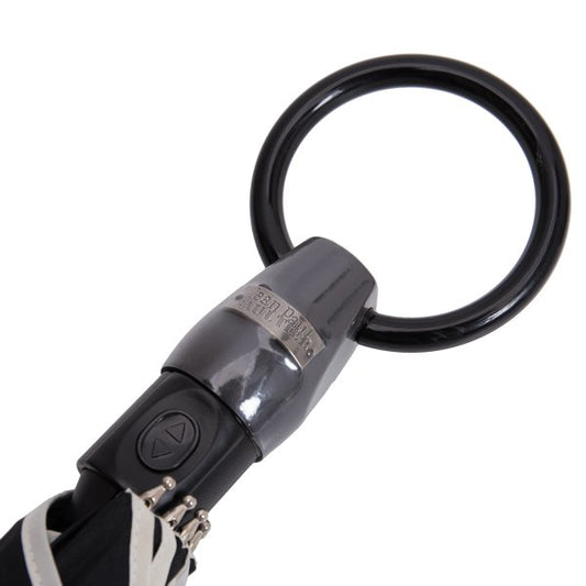 Jean Paul GAULTIER Black One-Touch Border Umbrella Size 55CM