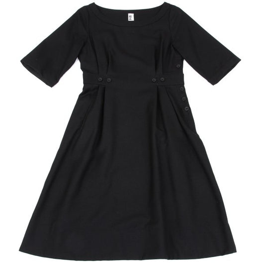 Margaret Howell MHL Short Sleeve Button Design Dress Size 2
