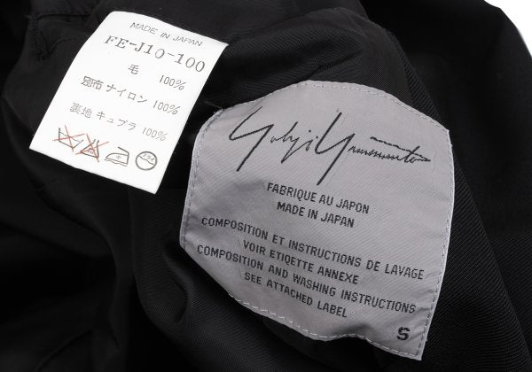 Yohji Yamamoto FEMME 95AW Gabardine Net Jacket Black Size S