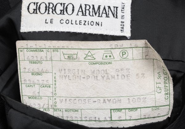 GIORGIO ARMANI LE COLLEZIONI Black Pinstripe Jacket Size 36