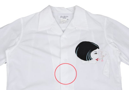 Yohji Yamamoto POUR HOMME 04SS Shirt White Size 3