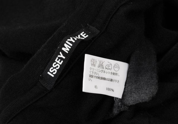 ISSEY MIYAKE MEN Wool Gradation Sweater Black/Gray Size 4