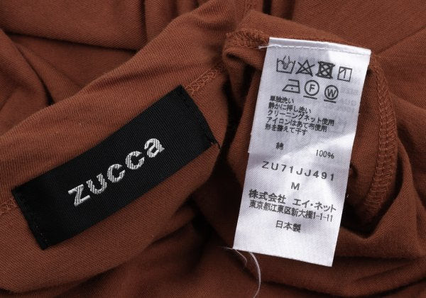 zucca Cotton Darts Design T-Shirt Orange Size M