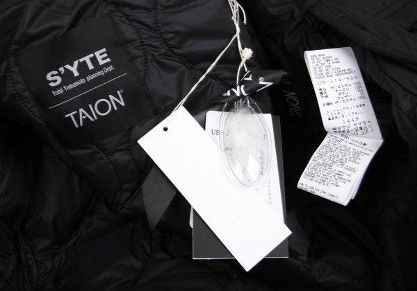 S'YTE x TAION Embroidered Quilted Down Jacket Black Size 2