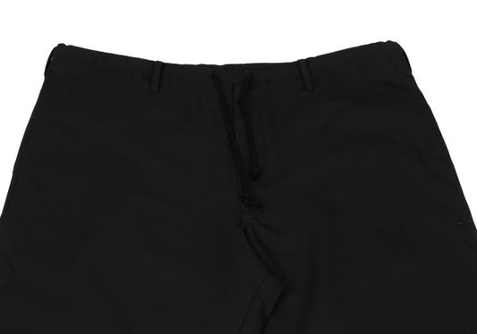 Ground Y Wool Poly Gabardine Waist Cord Pants Black Size 3