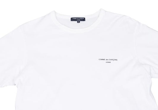 COMME des GARCONS HOMME Cotton Logo T-Shirt White Size S