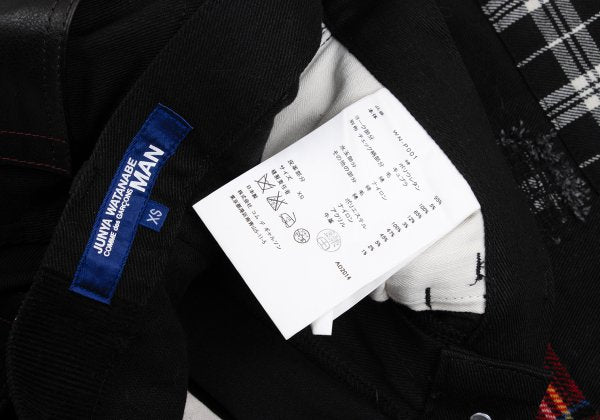 JUNYA WATANABE MAN Patchwork Denim Jeans Black Size XS