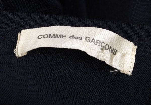 COMME des GARCONS Frill Sleeve Design Blouse Navy Size M