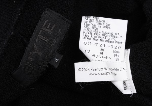 S'YTE x Peanuts 23AW Woodstock Sweatshirt Black Size 4
