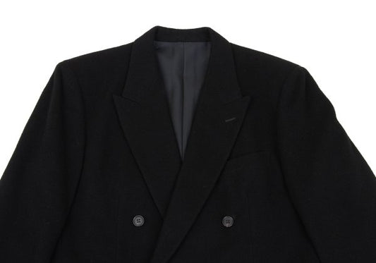 ISSEY MIYAKE MEN Wool Double Breasted Jacket Black Size S